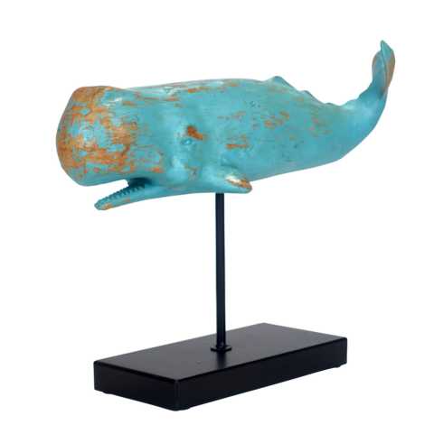 Wal-Maritime-Dekofigur-11 Wal Deko Figur auf Standfuss