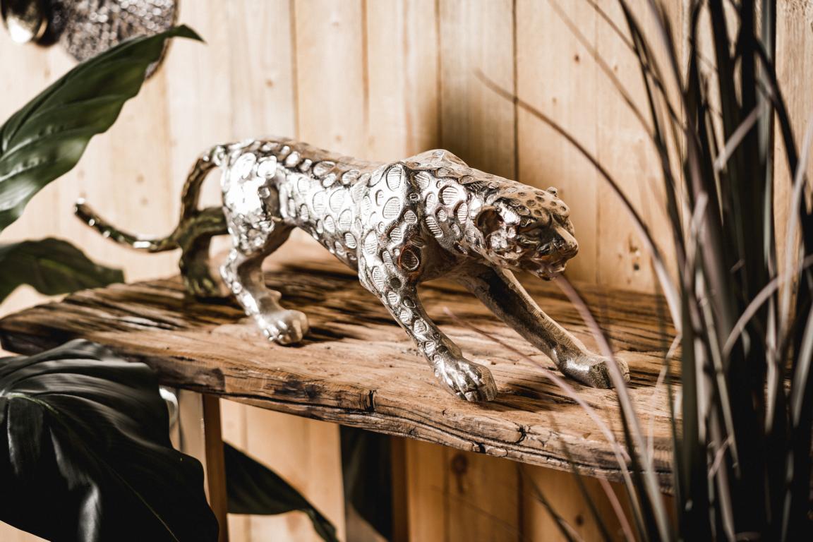 Metall | online Noll Silber Dekofigur kaufen Leopard aus Michael in