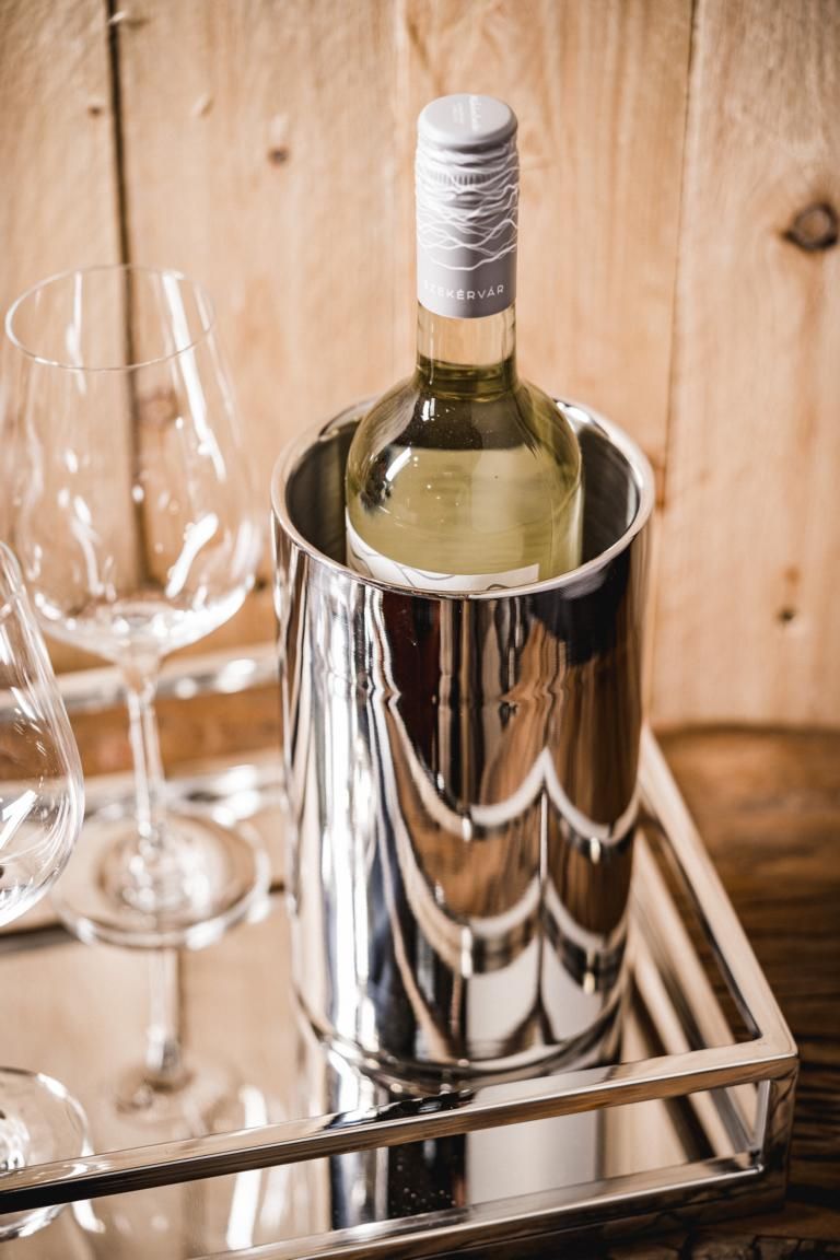 Alessi JM21 Bolly Design Flaschenkühler Van Edelstahl - Glanzend